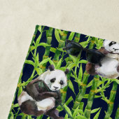 Voeg je Monogram toe | Panda met Bamboe Strandlaken (In situ)