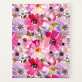 Voeg je Monogram toe | Waterverf Floral Planner (Achterkant)