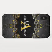 Voeg je naam en initiaal toe Case-Mate iPhone case (Achterkant (horizontaal))