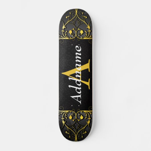 Voeg je naam en initiaal toe persoonlijk skateboard (Voorkant)