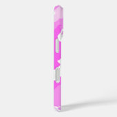 Voeg je naam Roze Witte Camouflagepatroon toe Case-Mate iPhone Case (Achterkant / Rechts)