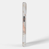 Voeg je naam rozegoud marmer chic schrift toe Case-Mate iPhone case (Achterkant / Rechts)