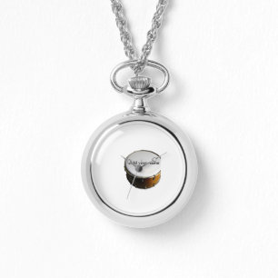 Voeg je naam tekst bruin zwart drum beats stick horloge