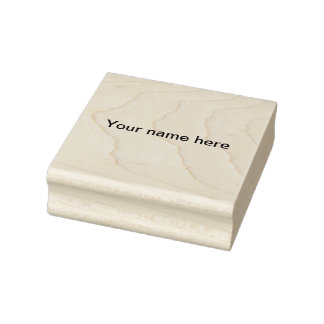Voeg je naam tekst eenvoudige minimale sjabloon rubberstempel