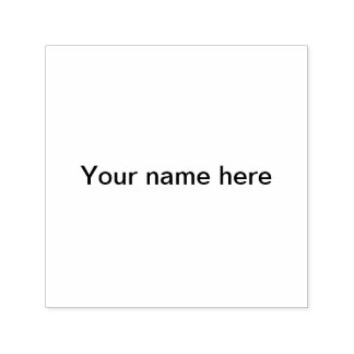 Voeg je naam tekst eenvoudige minimale sjabloon  zelfinktende stempel