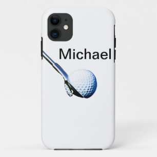 Voeg je naam tekst golfbal club sportuitrusting to Case-Mate iPhone case