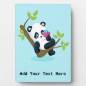 Voeg je naam / tekst toe - Tafelmodel met easel Fotoplaat (voorkant)