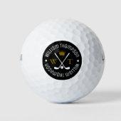 Voeg je naam toe aan de ballen | cool monogram (Voorkant)
