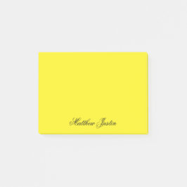 Voeg je naam toe aan op maat gemaakte neon gele br post-it® notes