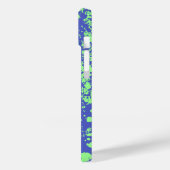 Voeg je naam toe blauw groene surfstijl  Case-Mate iPhone case (Achterkant / Links)