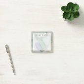 Voeg je naam toe | Bleek strandglas Post-it® Notes (Kantoor)