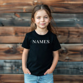 Voeg je naam toe kinder shirts