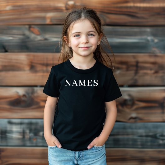 Voeg je naam toe kinder shirts