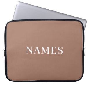 Voeg je naam toe laptop sleeve