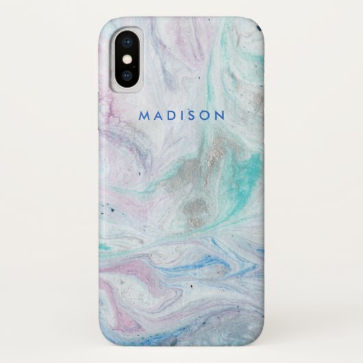 Voeg je naam toe | Marble I Case-Mate iPhone Case (Achterkant)