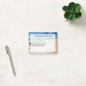 Voeg je naam toe | Oceaangetij kolkt op het strand Post-it® Notes (Kantoor)