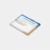 Voeg je naam toe | Oceaangetij kolkt op het strand Post-it® Notes (Schuin)