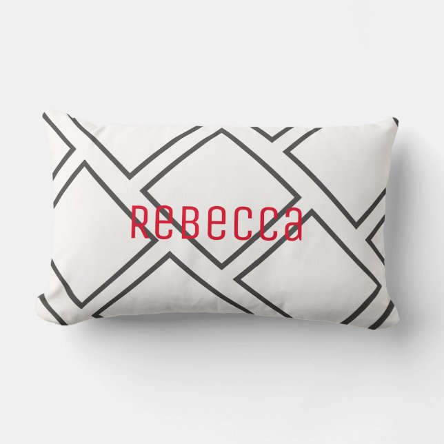 Voeg je naam toe Persoonlijke Worp Kussen Cushion (Voorkant)