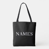 Voeg je naam toe tote bag (Achterkant)
