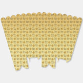 Voeg je namen toe Gouden Gele Bloemen Bedankdoosjes (Ongevouwen)