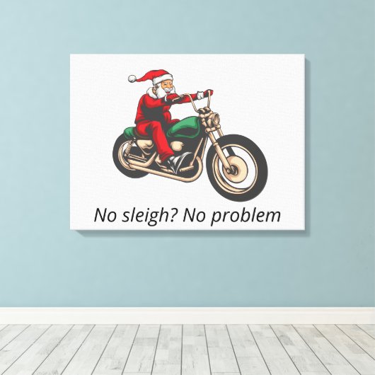 Voeg je onderschrift toe en pas de kerstkerstkerst canvas afdruk (Insitu (Houten vloer))