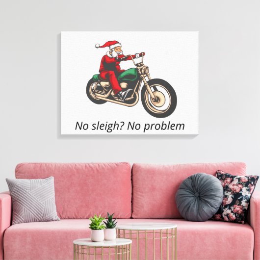 Voeg je onderschrift toe en pas de kerstkerstkerst canvas afdruk (Insitu (Woonkamer))