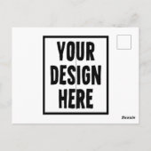 Voeg je ontwerp hier toe briefkaart (Achterkant)