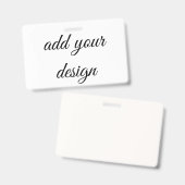 voeg je ontwerp toe badge (Voor- en achterkant)