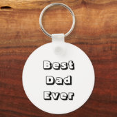 Voeg je papa's foto toe aan deze Best Dad Ever Sleutelhanger (Achterkant)