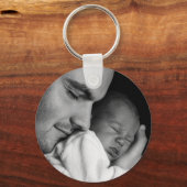 Voeg je papa's foto toe aan deze Best Dad Ever Sleutelhanger (Voorkant)