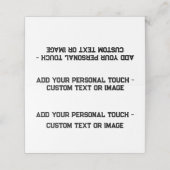 Voeg je persoonlijke touch toe - geschenken plaatskaartje (Buitenkant ongevouwen)