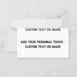 Voeg je persoonlijke touch toe -  geschenken plaatskaartje