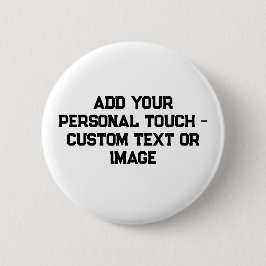 Voeg je persoonlijke touch toe -  geschenken ronde button 5,7 cm