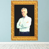 Voeg je portret, familiefoto toe... Gepersonalisee Canvas Afdruk (Insitu (Houten vloer))