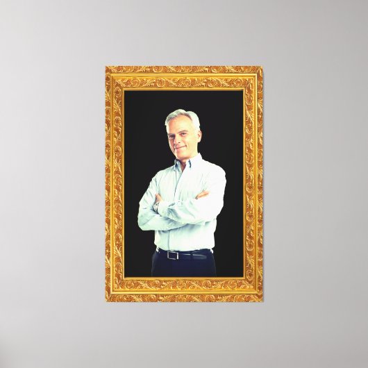 Voeg je portret, familiefoto toe... Gepersonalisee Canvas Afdruk (Voorkant)