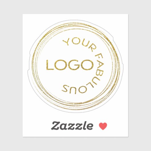 Voeg je promotiebedrijf toe aan je Logo Sticker (Vel)