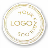 Voeg je promotiebedrijf toe aan je Logo Sticker (Voorkant)