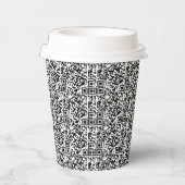 Voeg je QR Code Patroon Unieke Geek Promotionele Papieren Bekers (Rechts)