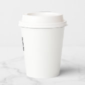 Voeg je QR-codepatroon toe Unieke Geek Promotie Papieren Bekers (Achterkant)