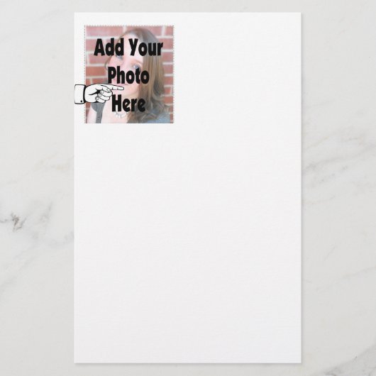 Voeg je speciale Afbeelding Foto toe Briefpapier (Voorkant)