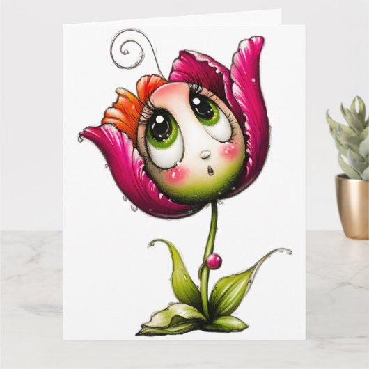 Voeg je speciale bericht toe  kaart (Kleine Plant)