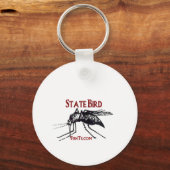 Voeg je staatsnaam-staatsvogel toe sleutelhanger (Voorkant)