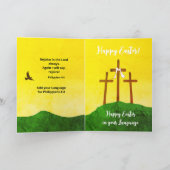 Voeg je taal toe voor de Heilige Week en Paasse Sj Kaart (Binnen)