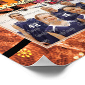 Voeg je teamfoto toe Meisjes Vrouwen Basketbal Poster (Hoek)
