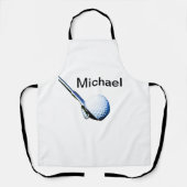 Voeg je tekst toe aan sportuitrusting voor golfclu schort (Voorkant)