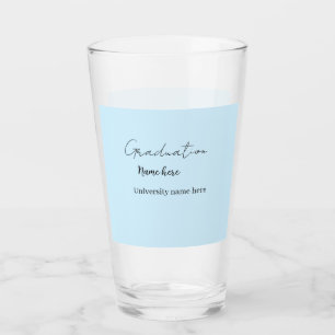 voeg je tekst toe eenvoudige afgestudeerde voeg na glas