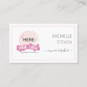 Voeg je toe Logo Roze Bakkerij Visitekaartje (Voorkant)