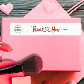 Voeg je toe Logo Thin Bedankt Label