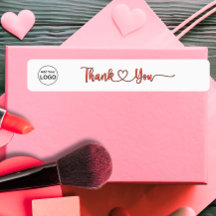 Voeg je toe Logo Thin Bedankt Label