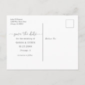 Voeg je trouwfoto toe Bewaar de datum Uitnodiging Briefkaart (Achterkant)